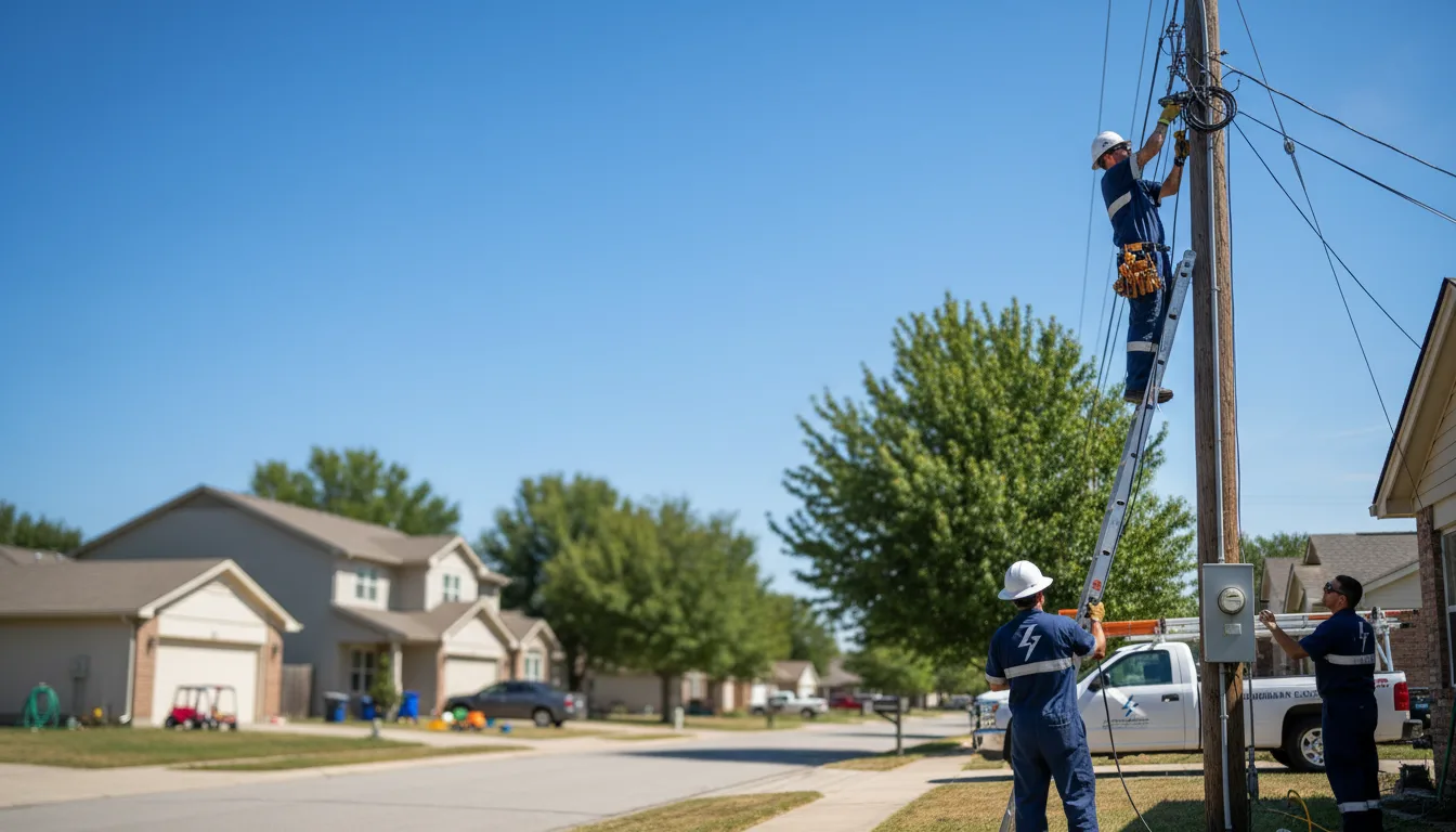 Residential electrician providing installation services in Epps, LA